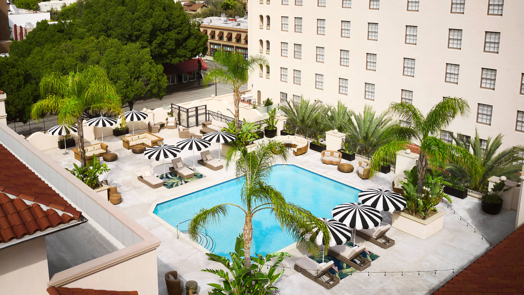 Pasadena Hotel and Pool on South Lake Avenue in Pasadena